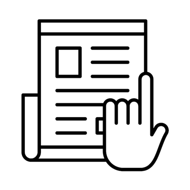 News Sibscription Line Illustration