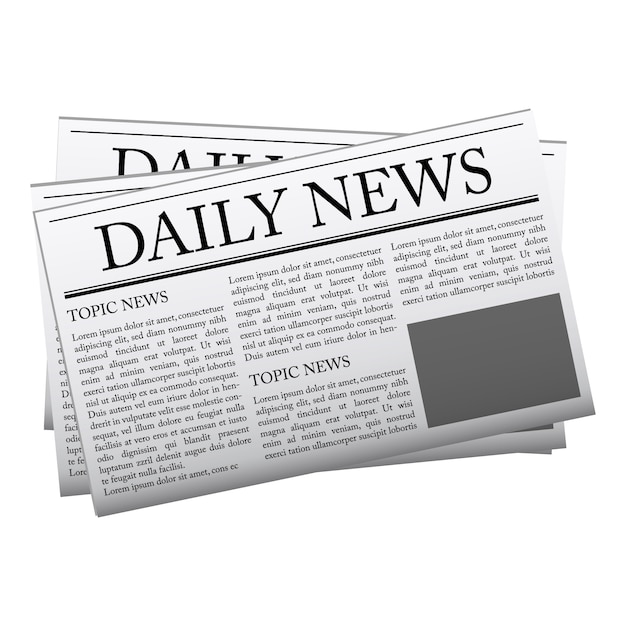 Newspaper mockup template