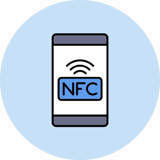 NFC Flat Illustration