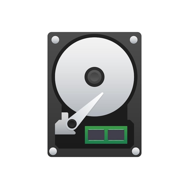 Nhãn hiệu ổ cứng hdd Vector stock illustration