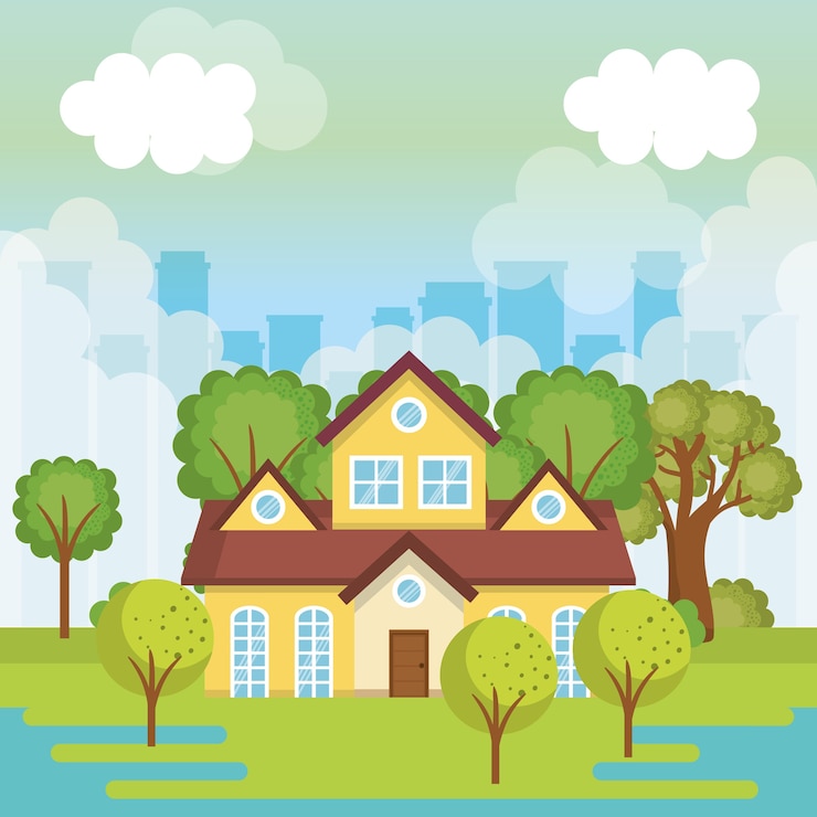 Vector những ngôi nhà