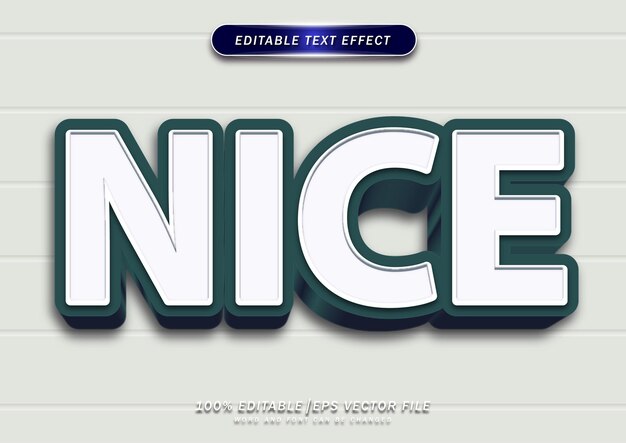 Nice bold editable text effect