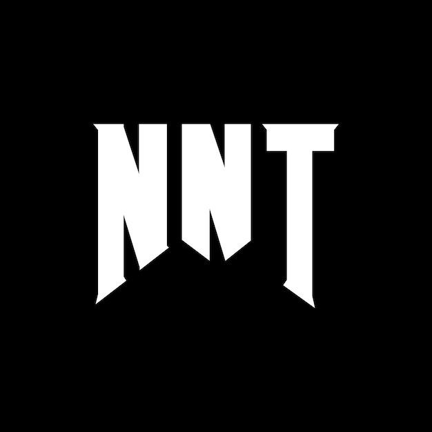 NNT letter logo design for technology company NNT logo design black and white color combination NNT logo NNT vector NNT design NNT icon NNT alphabet NNT typography logo design