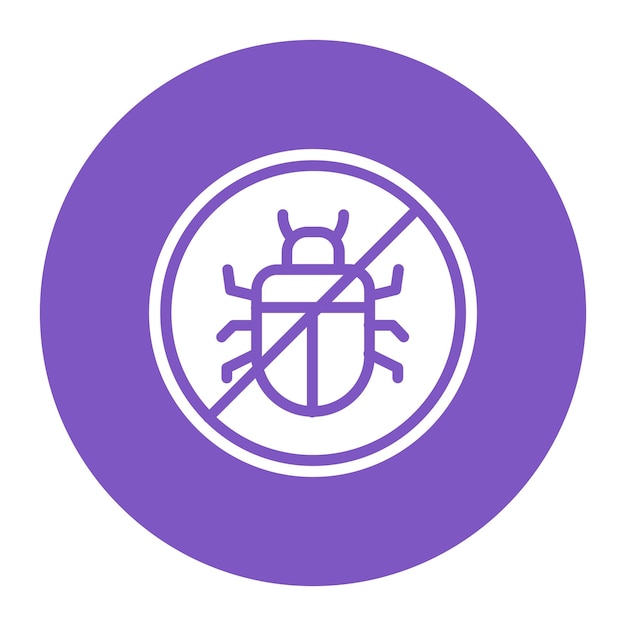 no bugs icon vector image can be used for fabric features