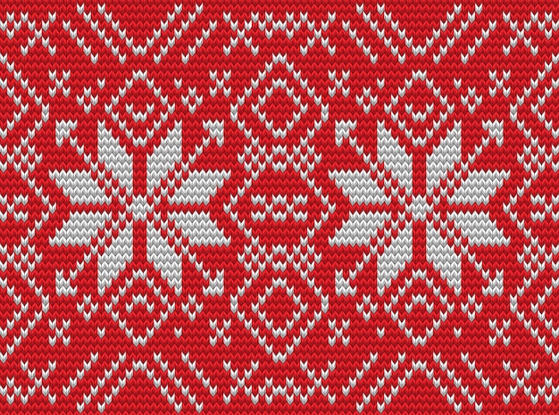 Nordic knitted perfect seamless pattern.