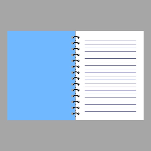 Notebook binder flat