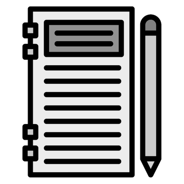 Notebook icon vector image Can be used for Crime Investigation