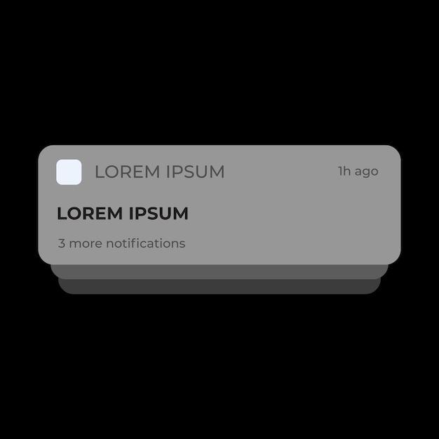 notification boxes template for iphone smartphone message interface