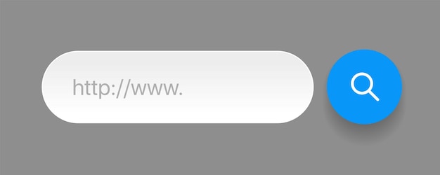 nternet browser search engine. search bar for ui mobile app. search address and navigation bar.
