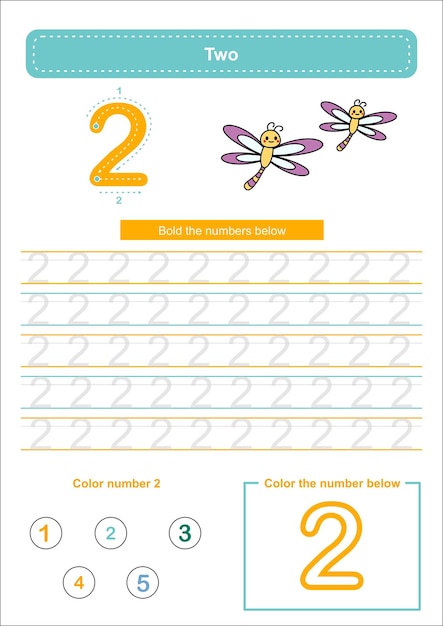 Number 2 Preschool Worksheet