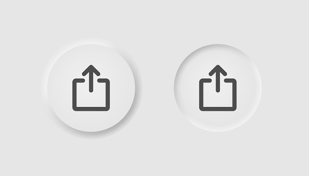 Nút chuông thông báo theo phong cách neumorphism Các biểu tượng cho giao diện người dùng UX UI trắng dành cho doanh nghiệp Biểu tượng cảnh báo Cuộc gọi đến chuông báo thức nhắc nhở đánh thức Phong cách Neumorphic Hình minh họa Vector