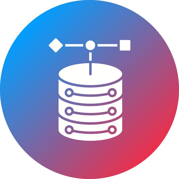 Object Database icon vector image Can be used for Big Data