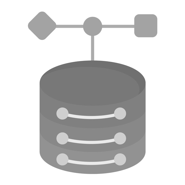 Object Database icon vector image Can be used for Big Data