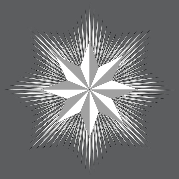 Octagonal star cockade