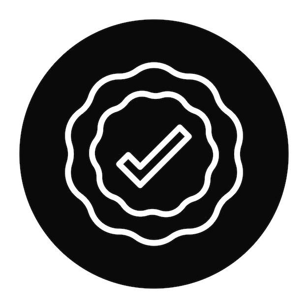 official patch icon vector image can be used for game development