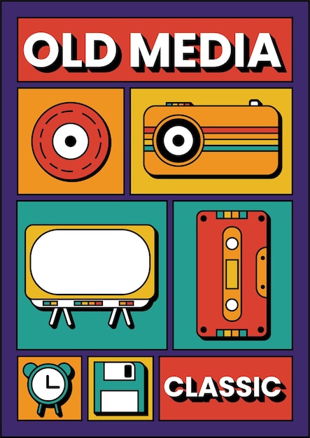 Old Media Illustration