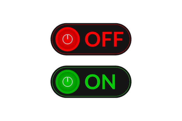 on and off switch or button design.