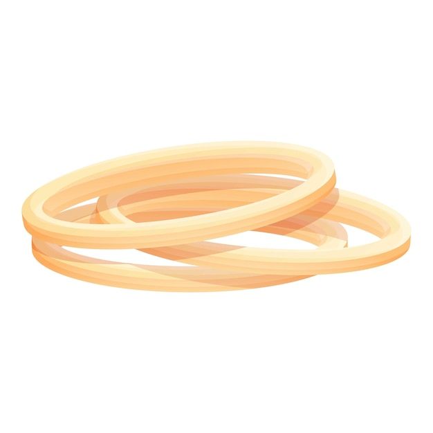 onion rings icon cartoon of onion rings vector icon for web design isolated on white background