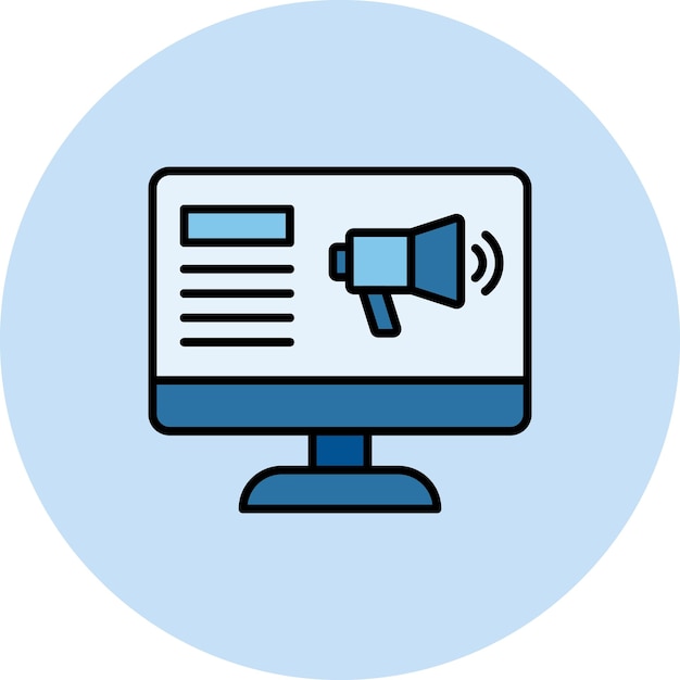 Online Ads Flat Illustration