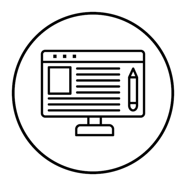 Online Article Vector Illustration