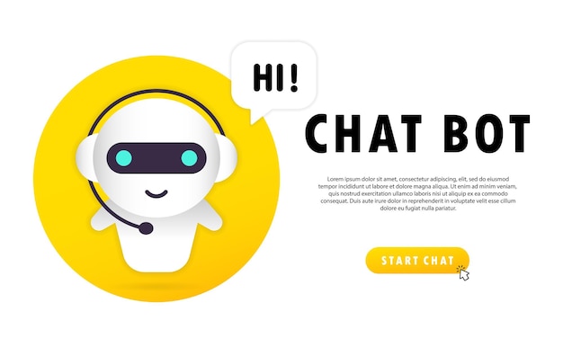 Online assistant bot landing page template