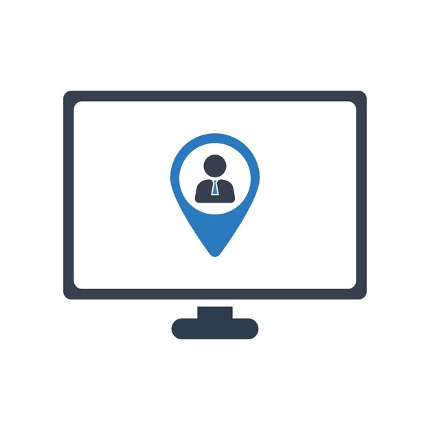 Online business location icon