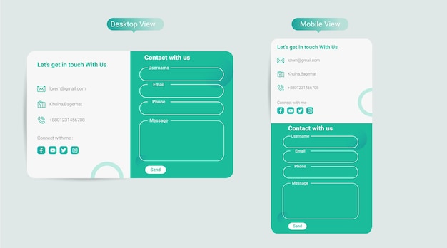Online Contact form Design