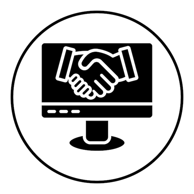 Online Deal vector icon Can be used for Work from Home iconset