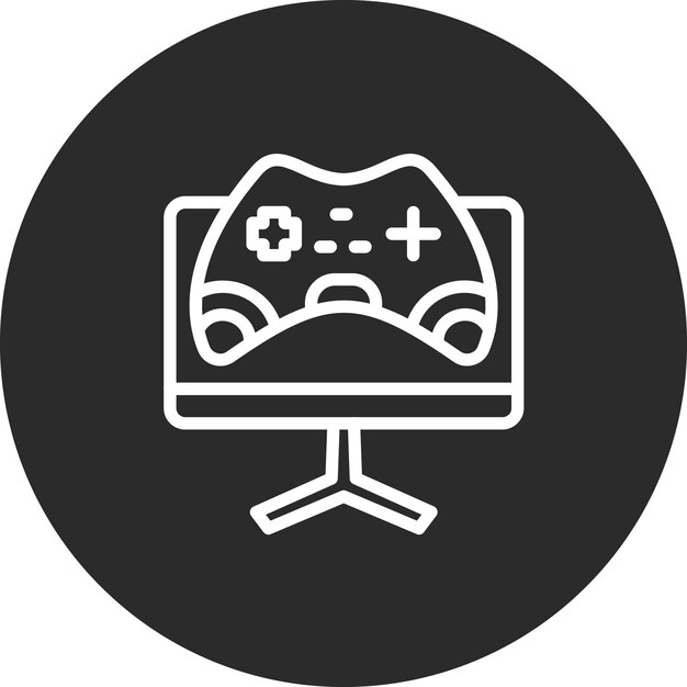 Online Gaming vector icon illustration of Online Game iconset