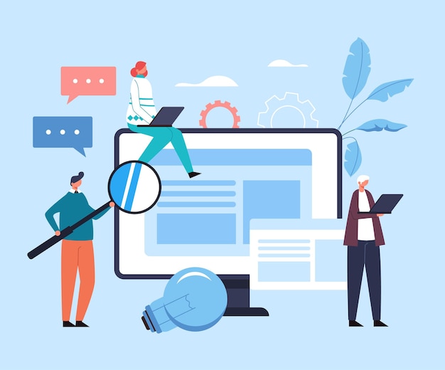 online internet education concept.