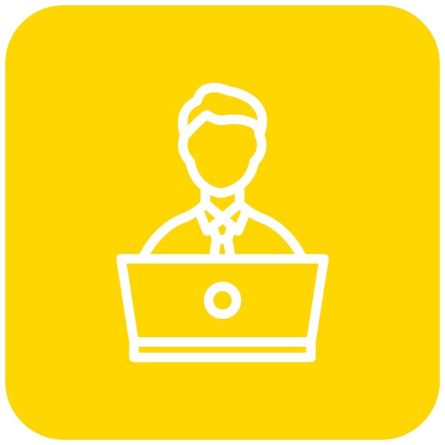 Online Learning Vector Icon Design Illustration