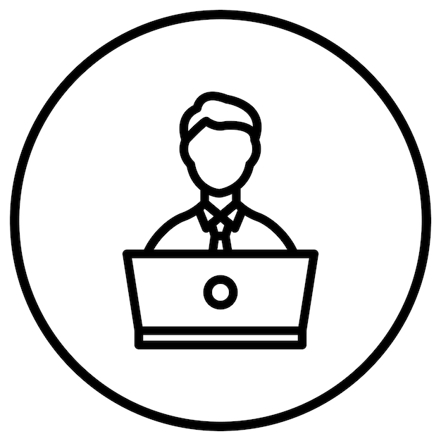 Online Learning Vector Icon Design Illustration