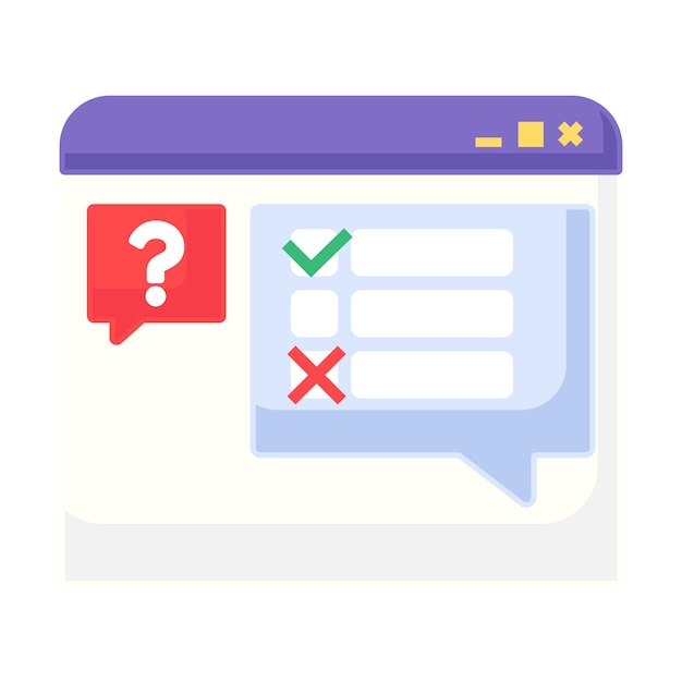 Online Survey Icon Business Element