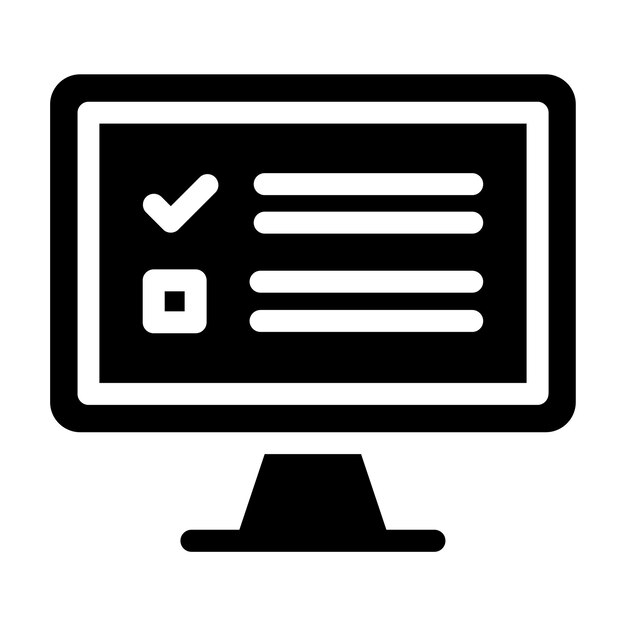 Online Survey Vector Illustration Style