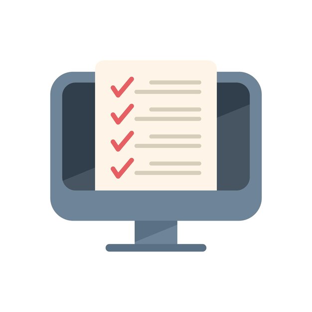 online task help icon flat vector customer support persona marketing isolated