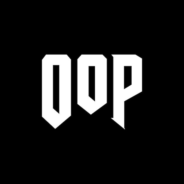 OOP letter logo design for technology company OOP logo design black and white color combination OOP logo OOP vector OOP design OOP icon OOP alphabet OOP typography logo design