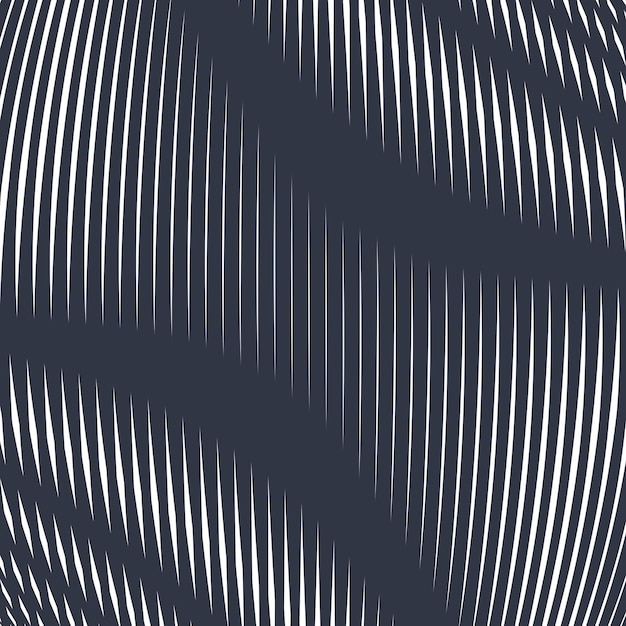 Op art moire pattern Relaxing hypnotic background with geometric black lines