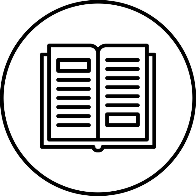 Open Book vector icon illustration of Spring iconset