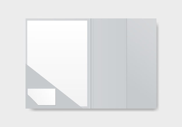 Open file folder with document. 