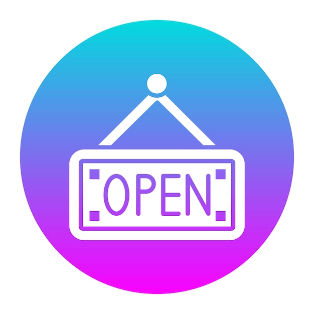 Open Tag vector icon Can be used for Supermarket iconset