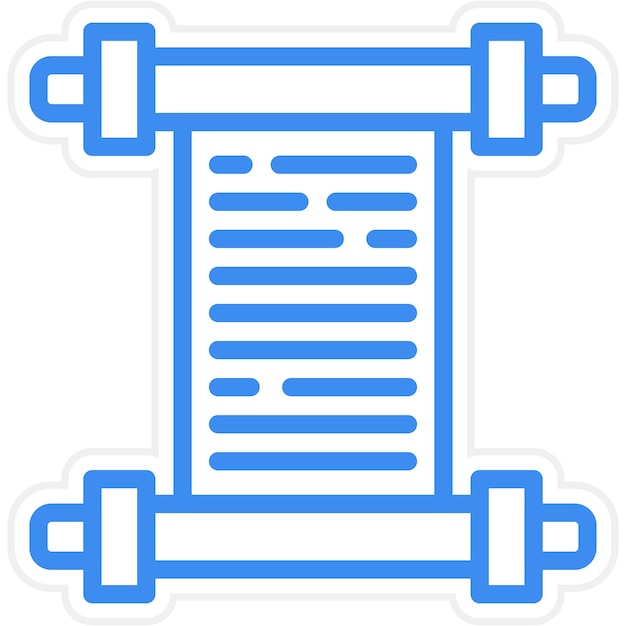 Opened Scroll Icon Style