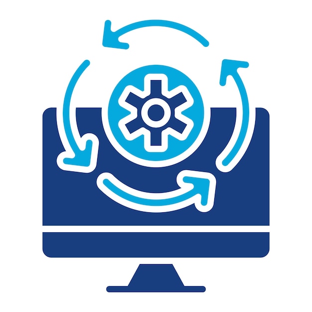 Operational Technology Duotone Illustration