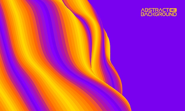 optical illusion lines background abstract 3d purple and yellow illusions eps 10 vector illustration