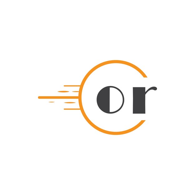 or initial monogram logo with circle style design