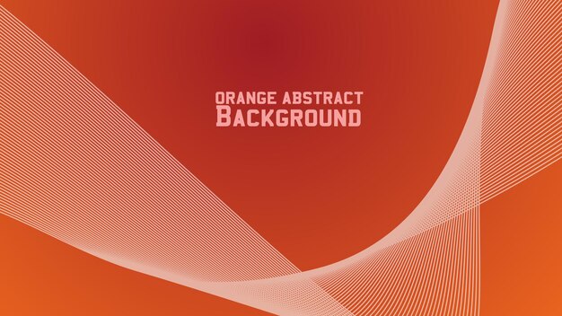 Orange abstract background with curve line