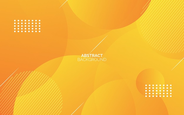 Orange abstract background with glowing diagonal circle lines
