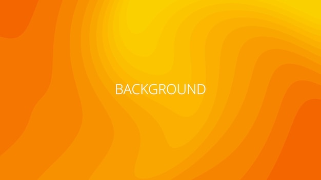 Orange abstract background with sharp wavy lines and gradient dynamic swirl shape