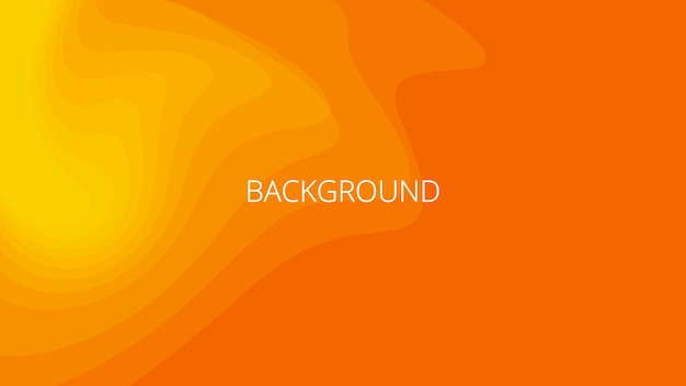 Orange abstract background with sharp wavy lines and gradient transition dynamic swirl shape