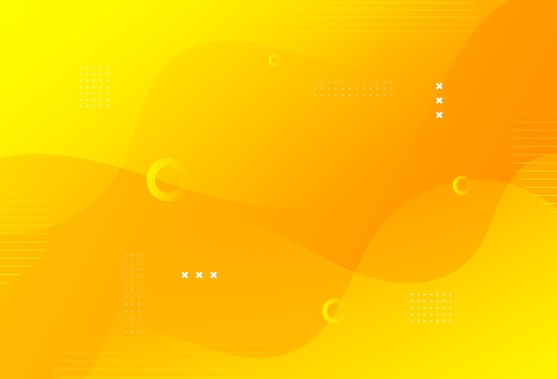 orange and yellow background wave geometric effect eps 10