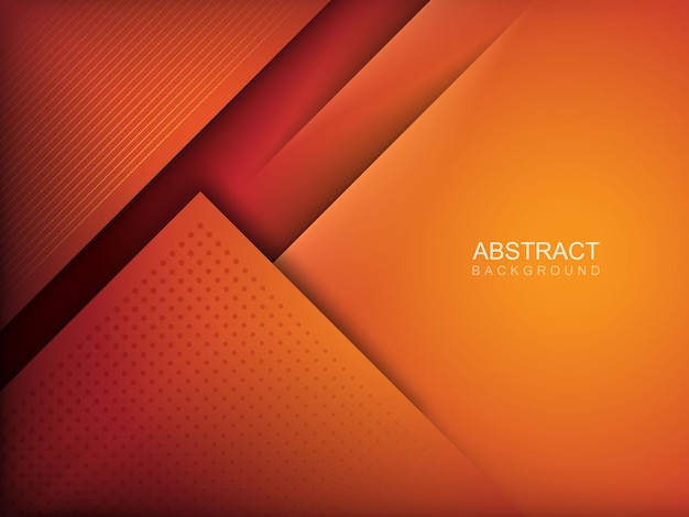 orange gradient paper cut realistic abstract background